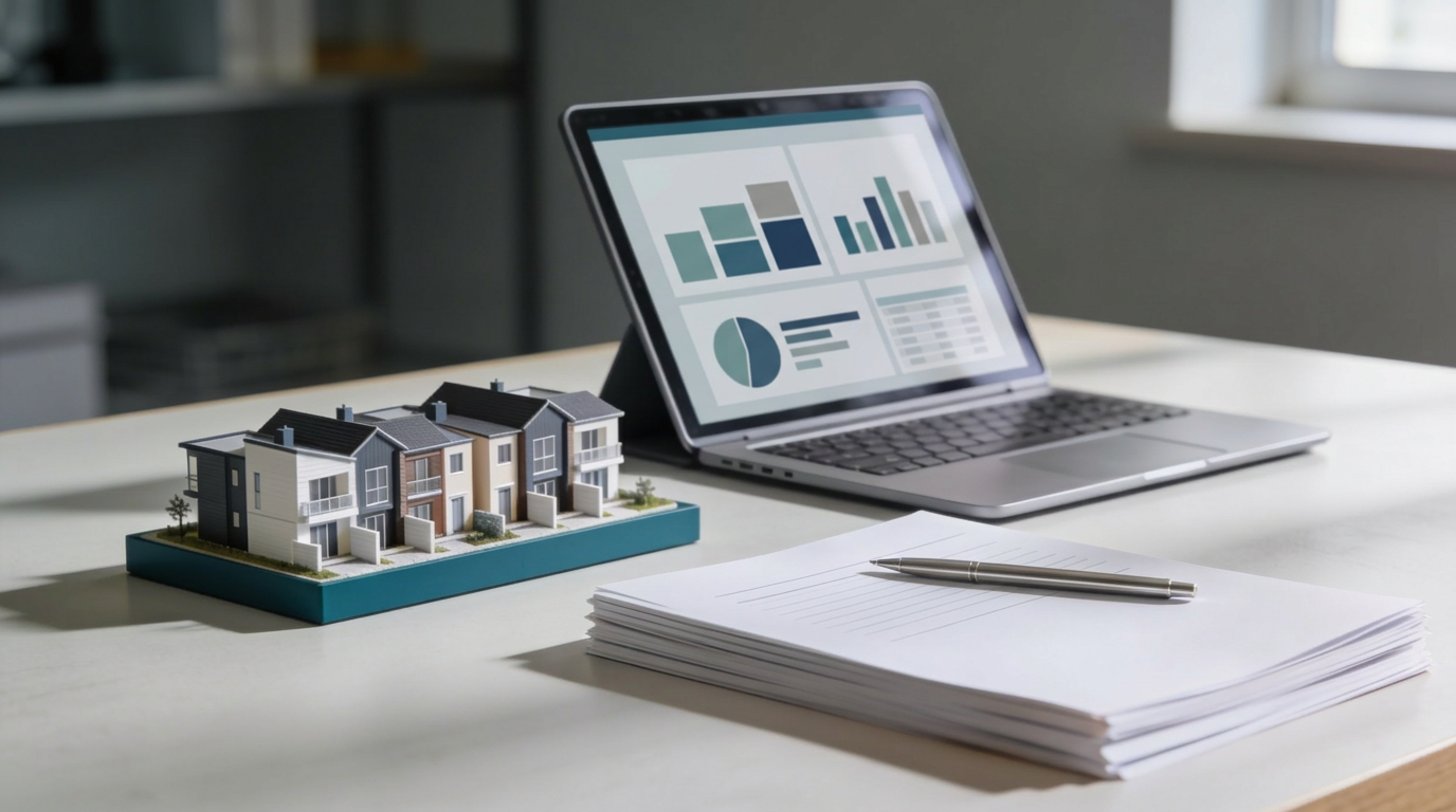 Investor reviewing property loan options, equity, and servicing with an Australian mortgage broker — general information